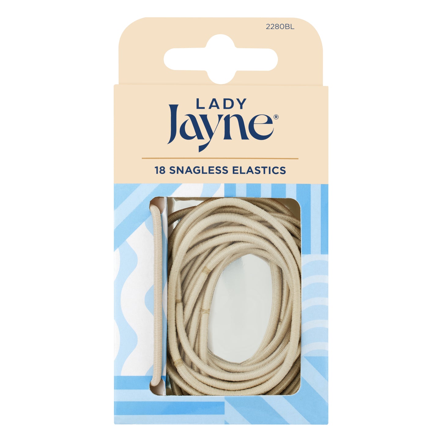 Snagless Elastics Thin Blonde 12pk