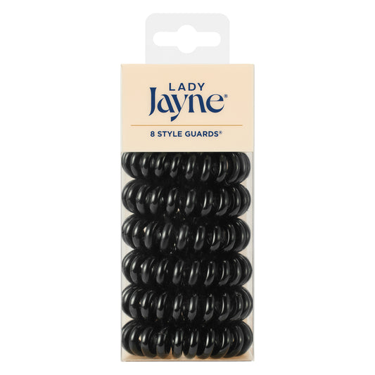 Style Guards Kink Free Spirals Black 8pk