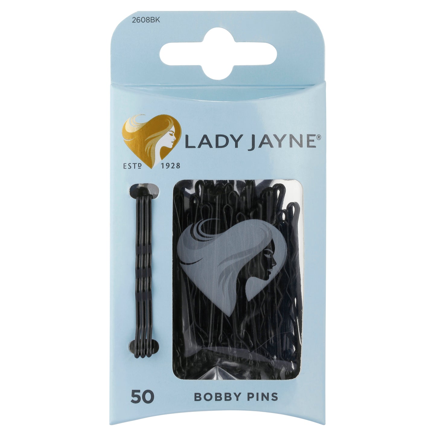 Bobby Pins Black 4.5cm 50pk