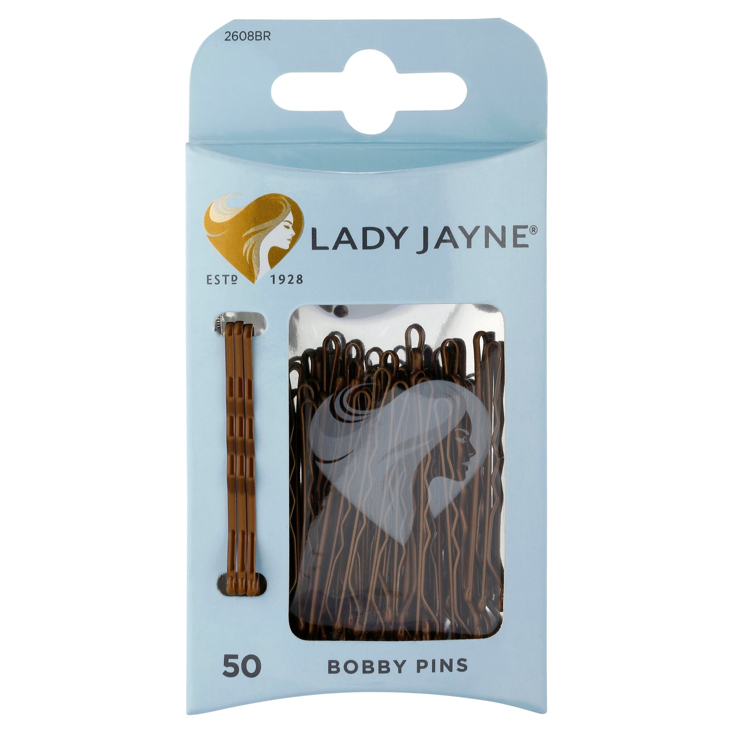 Bobby Pins Brown 4.5cm 50pk